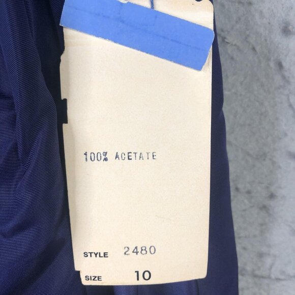 VINTAGE Albert Capraro Skirt Womens 10 Purple Maxi Belted Evening Formal 70s - Picture 6 of 16